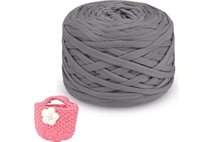 SDNAM Trapillo para Crochet 285gx1/2/4 Hilo Para Tejer a Crochet Hilo Macrame, Cinta Hilo Trapillo Cuerda Macrame para Tejer Cestas de Ganchillo, Bolsos, Colgante de Pared, Mantas (Color : 17@, Size : 100