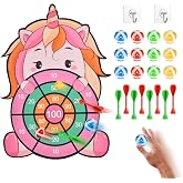 Vicloon Diana Kids, 66CM/26inch Double-Sided Darts, Indoor and Outdoor Board Set, 12 Sticky Balls, 1 Air Gun, 4 Arrows, 6 Dar