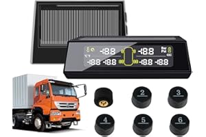 Jansite 【6/4/2 Reifenwechsel】 Tpms Reifendruckkontrollsystem Wohnmobil mit 6 Reifendrucksensor 6/4/2Rad-Modus 116Psi Kabellos Reifendrucküberwachungsystem für Wohnmobile/LKWs/Pickups Usw
