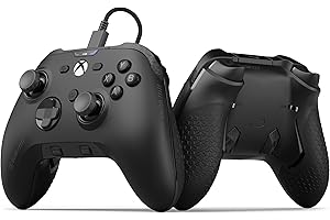 SCUF VALOR Wired Performance Xbox Controller – Customisable Back Paddles, Instant Triggers, Anti-Drift TMR Thumbsticks, Audio Controls, Xbox Series X|S, Xbox One, Windows PC – Black