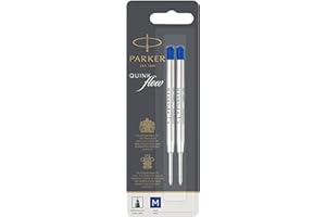 PARKER QUINKflow wkłady do długopisu | końcówka medium | niebieskie | 2 szt.