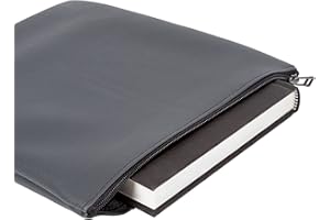 HOMELAY Housse pour livres en similicuir de haute qualité. Dimensions : 26 x 29,5 cm. Housse de protection pour livres, trousse de toilette, tablette, manettes, pilulier et autres.