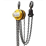 3 Ton Capacity Manual Hand Engine Lever Block Chain Hoist Pulley Tackle Hoist Winch Lift W/Hook, 10FT Lift, Heavy Duty Alloy 
