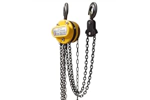 CTOPOGO Industrie Kettenzug - runder Flaschenzug - Hebehöhe - Ratschenzug Hebelzug Hebezug (3000KG / 3 M Hubhöhe Neu)