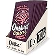 Vegan Chocolate - Ombar Centres Raspberry & Coconut (70g x 10 Bars) Organic Fair Trade, Dairy and Gluten Free Chocolate