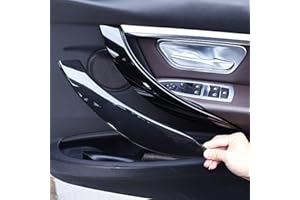 TZYSZDB Nero F30 328i Maniglia della Portiera dell'Auto per BMW F30 F31 F32 F33 F34 F36 F80 Maniglie del Pannello della Portiera Interna (Nero Destra)
