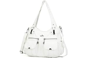 ANGEL KISS Angelkiss Cuir Sac à Main Désign/Epaule/Bandoulière/Large Capacité 8 Petites Poches Pour Filles/Femmes