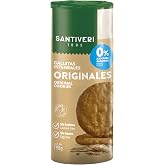 SANTIVERI - Original Whole Grain Cookies, 0% Added Sugars - With Fiber, High Oleic, No Egg, No Lactose, No Palm Fat - Vegan -