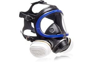 Dräger X-plore 5500 Full Face Mask, Spray Paint Respirator Mask+ 2x A2 P3 dust filters Mask for Paint Spraying, Airbrush or Agricultural Work, Pesticides Spraying + Resin - CE certified EN136 + EN143