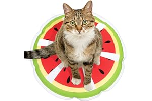 KAMEUN Cat Cooling Mat, Water-Filled Cooling Mats for Pets, Self Cooling Pad Pet Dog Cat Mat Waterproof Non-slip for Summer Hot Weather, Round 36CM/14IN