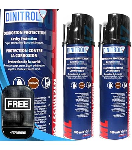 2 Latas De Cera Transparente Antioxido Dinitrol Para Chasis - 500 Ml Cada Una, Protección Duradera