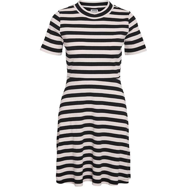 Noisy May Damenkleid NMKERRY – Kurzärmliges Wickelkleid Mit All-over-Print