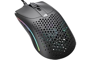 Glorious Gaming Model O 2 Mouse da gaming wired - Ultraleg. 59 g, FPS, 26.000 DPI, Motion Sync, switch da 80 milioni di clic, 6 tasti programmabili, ambidestro, RGB, piedini in PTFE - Nero