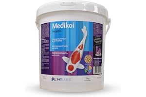 NT Labs Medikoi Health, Complete Feed For All Pond Fish, Ideal For Spring, Summer and Autumn Feeding, Contains Propolis, Maintains Immune System, Koi Fish Food (5 kg) (6 mm) (Standard)