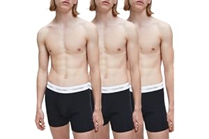 CALVIN KLEIN JEANS Calvin Klein Bokserki męskie, 3 pary, niebieski, rozmiar uniwersalny