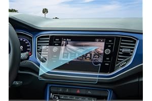 SKTU Pellicola Protettiva per Display V W T*R*O*C/Golf 7,5 / Arteon 2 / Ti guan 2 per GPS, Pellicola in Vetro Temperato Anti-graffio, Navigatore Protector Film (8 Pollici)