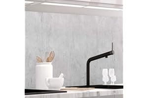 StickerProfis Küchenrückwand selbstklebend Pro Beton 60 x 400cm DIY - Do It Yourself PVC Spritzschutz