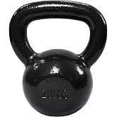 Amazon Basics Kettlebell - Pesa de Entrenamiento de Hierro Fundido con…