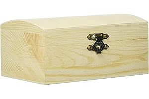 Glorex GmbH Cofre de Aspecto Barroco Madera de Pino 6 1682 401, 18 x 12 x 9 cm, con clasificación FSC Mix (Compruebe la normativa Local para asegurarse)