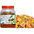 Sun Grow Homemade Spicy Rajasthani Dry Mango Pickle Masaledar Aam Ka Achaar (Real Taste of Rajasthani Pickle)850g in Jar