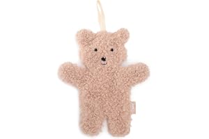 Jollein gosefilt baby – teddy björn, vild ros – napp – 100% polyester – gosedjur – nallebjörn