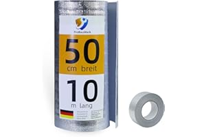 CCLIFE Isolierfolie Thermofolie Alu Dämmfolie 3-4mm Heizkörper Reflexionsfolie für Dächer Fenster Rohre Böden,0.5x10m-5㎡
