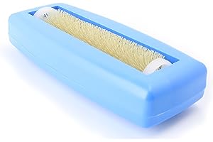 CRUMPY Aspirabriciole non elettrico a rullo spazzola per tappeti tovaglie spazzola briciole Spazzino auto caravan (Blu)
