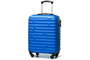 WITTCHEN A-line II Kabinengepäck Kabinenkoffer Handgepäck Rollkoffer Reisekoffer Bordkoffer Hartschale ABS Hochwertiger und Stabiler Größe S Blau
