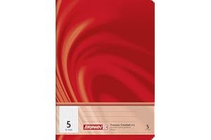 BRUNNEN Fontana 104550502 – Quaderno A5 Vivendi (32 fogli a quadretti, 5 mm, Rigatura 5)