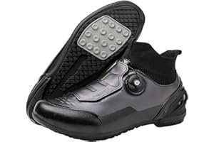 Serenitison Scarpe da Ciclismo su Strada Invernali,Scarpe da Ciclismo Outdoor Antiscivolo per Adulti,Stivali per da e da Strada Uomo Donna,Scarpe Leggere da Mountain Bike,Resistente all'Usura