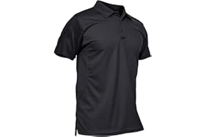 KEFITEVD Polos Transpirables para Hombre al Aire Libre Manga Corta Secado Rápido Camisetas de Camping