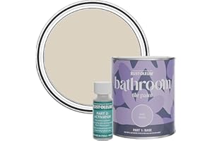 Rust-Oleum Beige Water-Resistant Bathroom Tile Paint in Matt Finish - Hessian 750ml