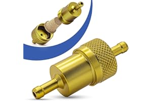 ‎ADAPTER UNIVERSE Universal Kraftstofffilter 7mm Aluminium Benzinfilter KFZ Auto Motorrad Gold