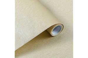 ARTHOME WALL DECOR Arthome Pellicola Adesiva per mobili Rilievo Giallo 40cmx3m, Vinile Testurizzato seta Decorativo per il soggiorno, camera da letto, mobili cucina, rivestimento murale rimovibile Carta da Parati