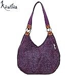 Borsa donna in tessuto con sovratintura purple Pezzo Unico