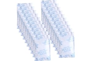 SHUUL Silica Gel Sachets 20 Packets 20 Gram Desiccant Bags Moisture Absorbers Dehumidifier for Home Cars Books Clothes Storage