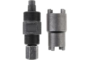 Windance Magneto Steel Flywheel Stator Puller Tool 24mm 27mm Double Head with 20mm 24mm Clutch Lock Nut Spanner Tool for GY6 50 125 150cc Motorcycle ATV Scooter Dirt Bike Go Kart Pit Bike 4 Wheeler