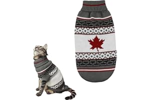 ACTOYS Pull pour Chat Thermique - Vêtement d'hiver en Polaire, Beau et Chaud pour Chats