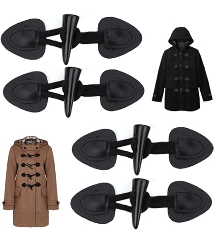 CLISPEED 4 Paar Knebelverschlüsse - Resin Knöpfe Für Mäntel Und Jacken