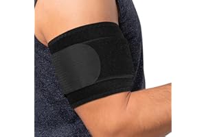 supregear Bandaż kompresyjny na zapalenie ścięgien i tricepsów, do treningu mięśni i tricepsów, kompresji ramion (czarny, L/XL)