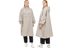 LARKSON Regenponcho Damen Herren - Lykke - Regenmantel Regencape für Fahrrad Outdoor Festival - Wassersäule 10000 mm - Regenjacke Wasserdicht mit Verschweißten Nähten