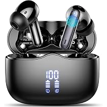 Lukg Bluetooth Kopfhörer 2024 – In Ear, 48 Std Akku, Bluetooth 5.3, ENC, IP7 Wasserdicht, Weiß