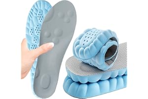SKYPERMIT Solette in Memory Foam con supporto per l'arco plantare per donne e uomini, inserti per scarpe da ginnastica, scarpe sportive e stivali, traspiranti e ammortizzanti(41.5/42 EU, Blu)