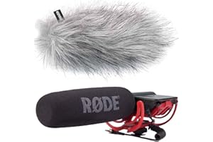 RØDE Rode Videomic Rycote Microphone directionnel + bonnette en fourrure Keepdrum WS-WH