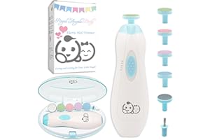 Tagliaunghie per bambini 6 in 1, lima elettrica per unghie Royal Angels, kit per manicure e pedicure per bambini e adulti(azzurro)