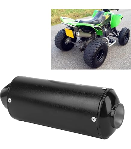 Motorrad Auspuff Zubehör HMParts Alu Auspuffendtopf Gold Für Dirt Bike & Pit Bike - Performance Upgrade Alu Auspuff Endtopf