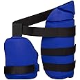HIRNOTS Cricket Thigh Combo Thigh Guard Ultimate Combo of Cricket Thigh Pad & Inner Thigh Pad for Right Hand (Blue), ( Size- Men's )