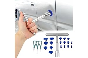 BAOSROY Kit Reparar Abolladuras Coche,22pcs Kit Reparación Abolladuras Coche,Kit de Extracción de Abolladuras,Kit Quita Abolladuras Coche,Auto Paintless Dent Removal Kit