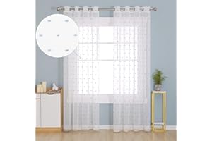Deconovo Tende Semi-Oscuranti Bambini Termiche Isolanti Interni con Occhielli per Camera da Letto e Soggiorno 2 Pannelli 140x280 CM Blu
