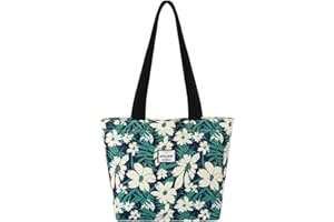 HAWEE Donna Tote con Zip Grande Tracolla Casual Mano Moda Spalla Impermeabile Borsa della Spesa Leggera Borsetta per Quotidiano Vita Scuola Lavoro Spiaggia